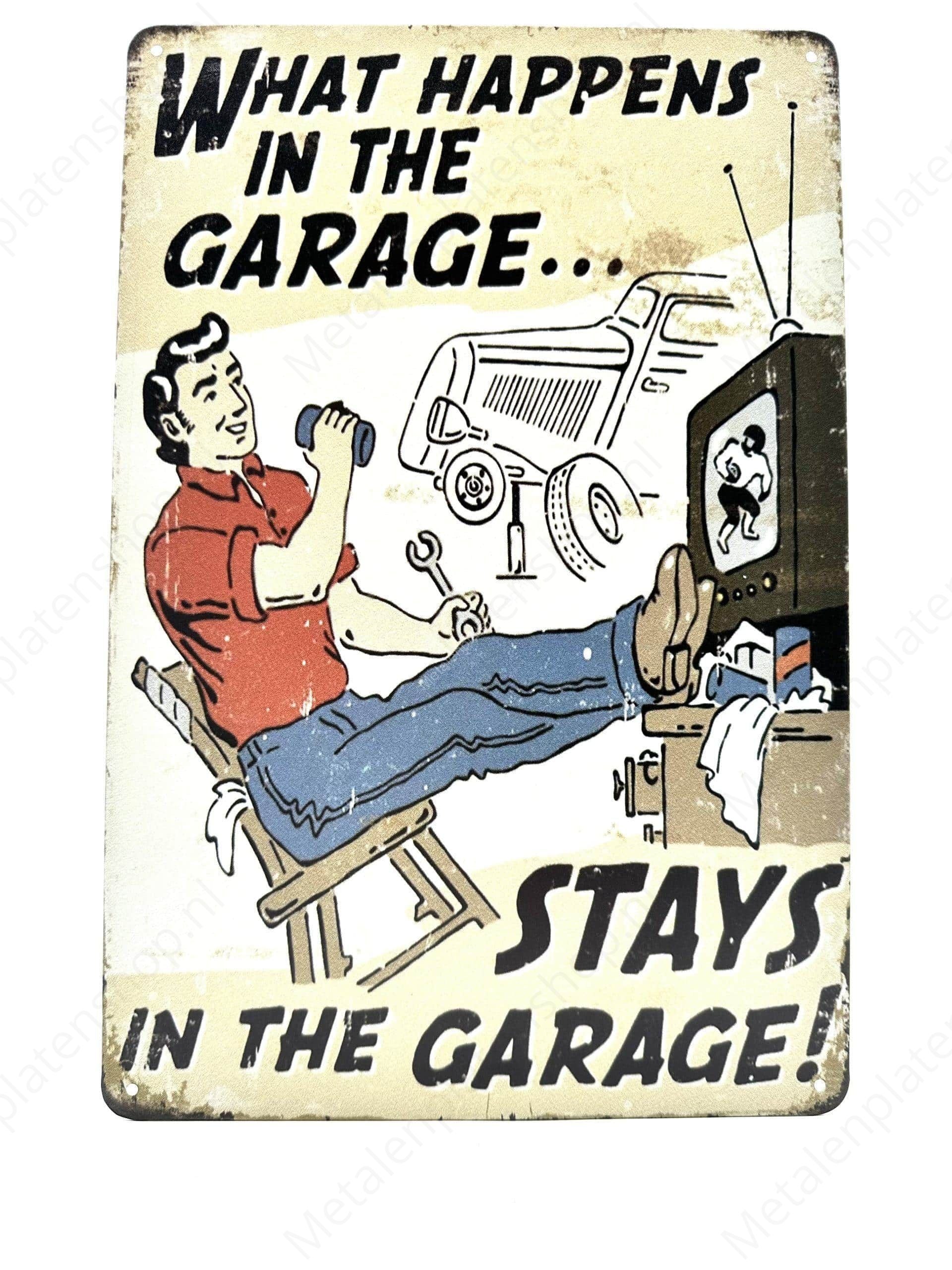 What happens in the garage